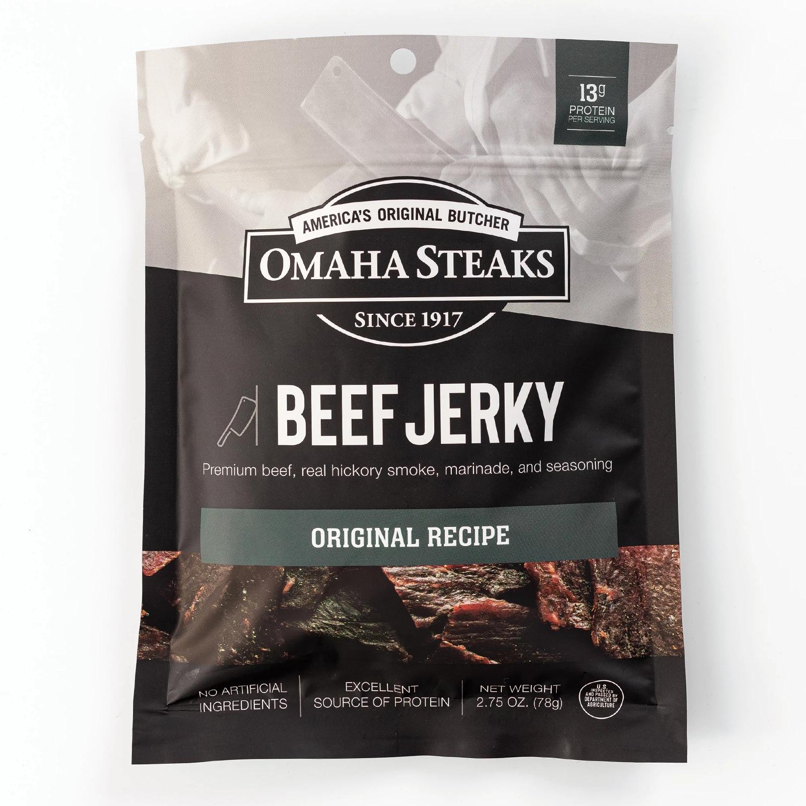 Omaha Steaks Beef Jerky 2.75 Oz, Meaty Snacks