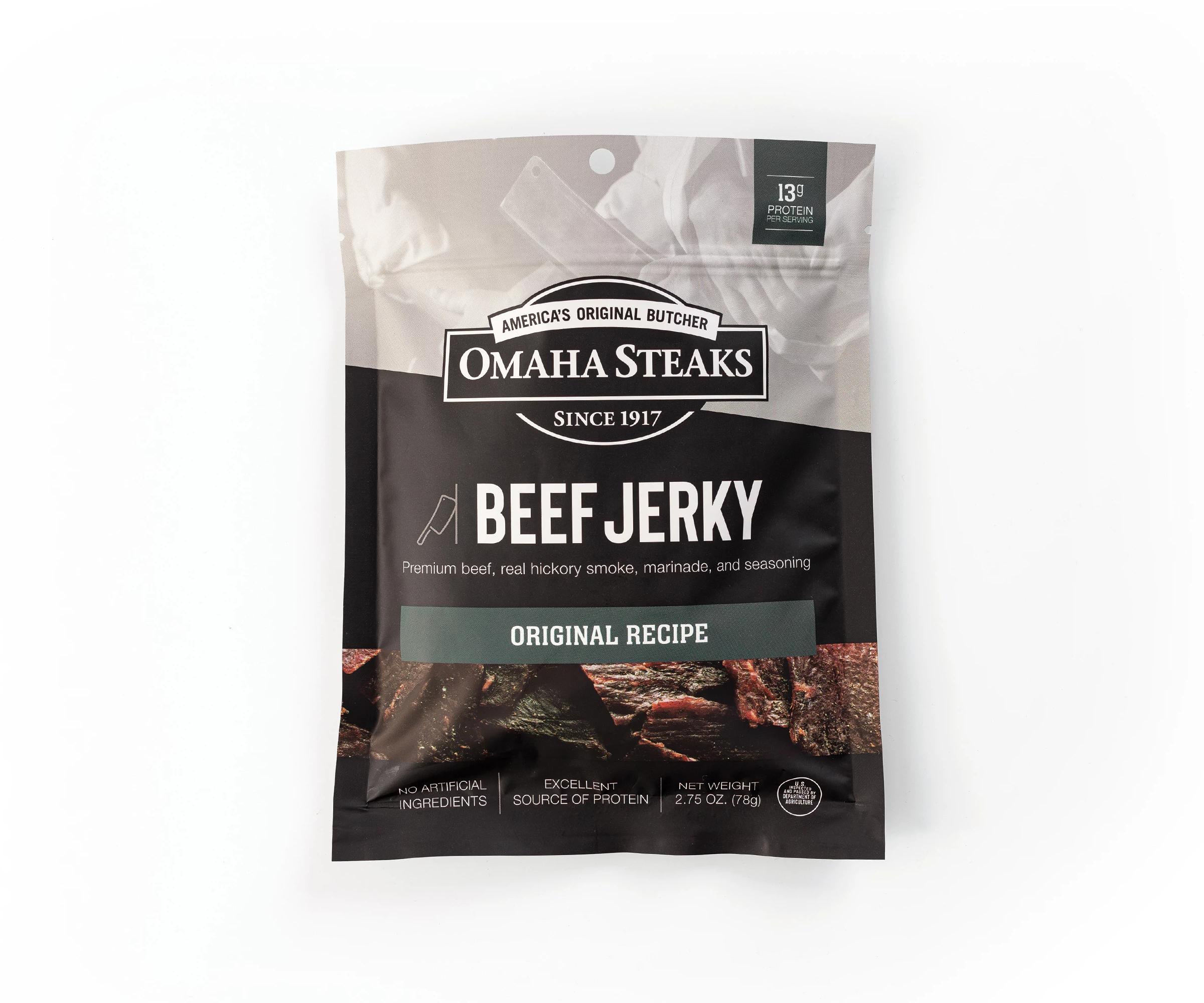 Omaha Steaks Beef Jerky 2.75 Oz, Meaty Snacks