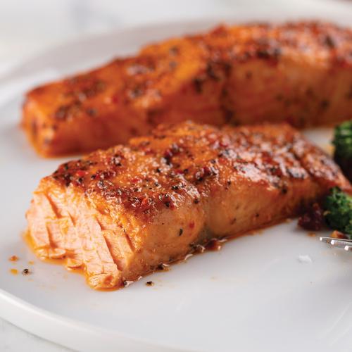 Omaha Steaks Marinated Salmon Fillets 4 Pieces 6 oz Per Piece