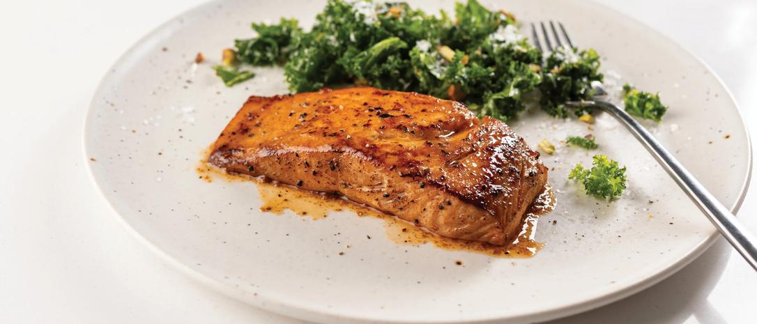 4 (6 oz.) Marinated Salmon Fillets - healthy recipes for holidays