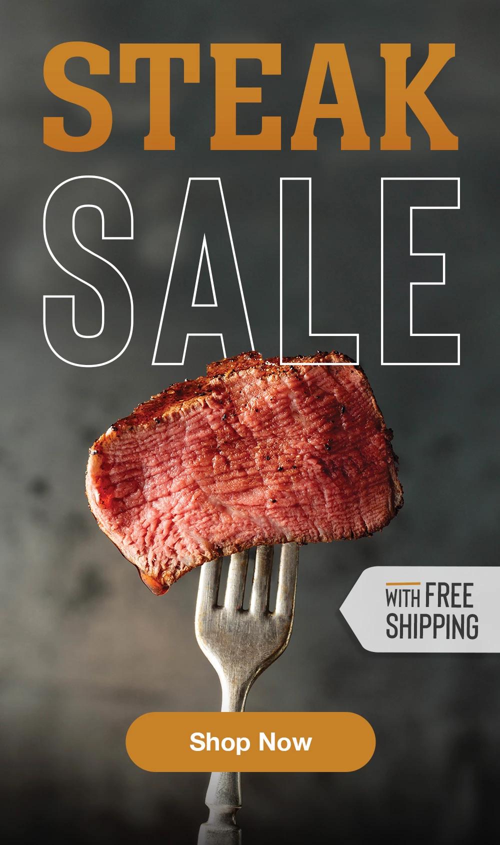 STEAK SALE WITH FREE SHIPPING || Shop Now