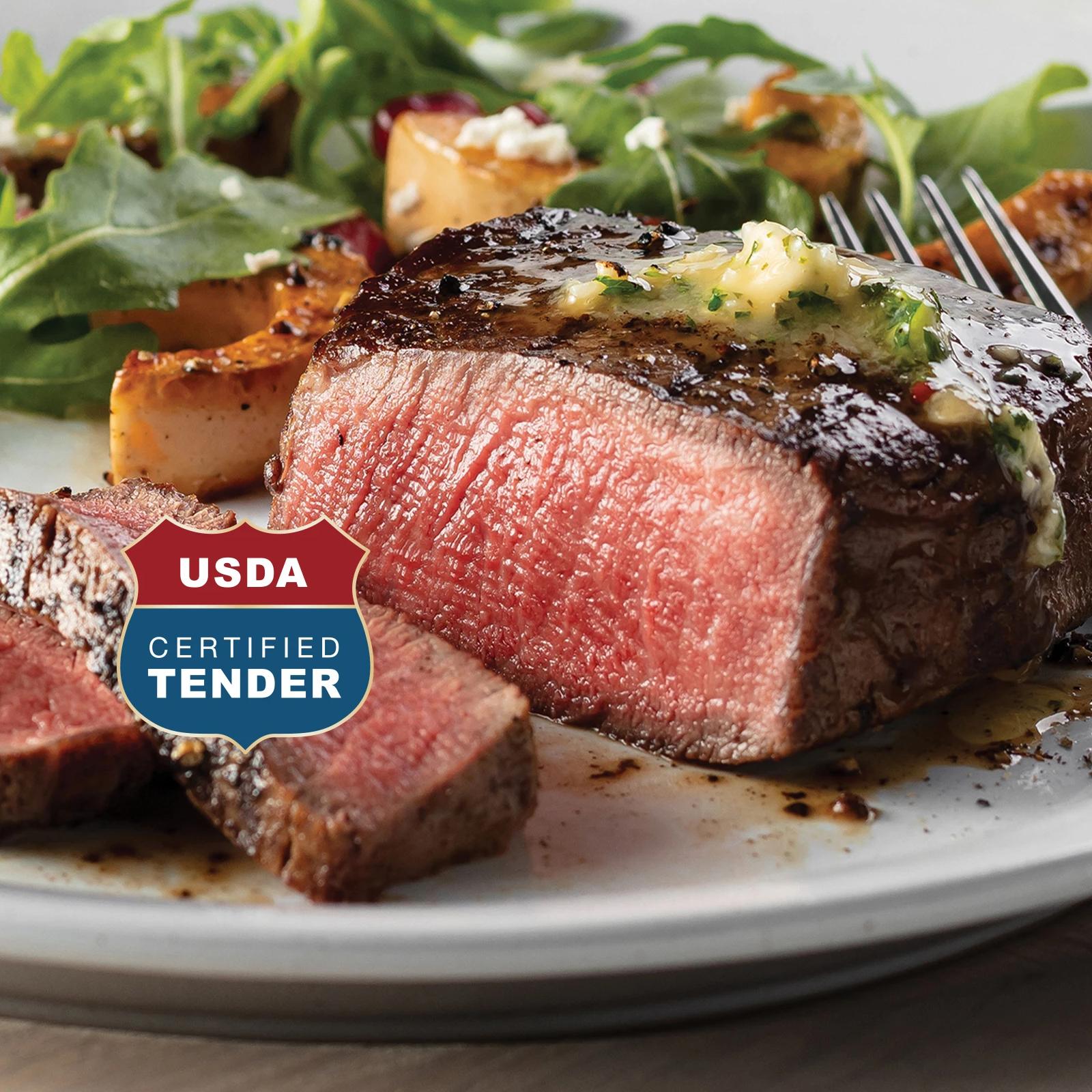 Omaha Steaks Grass-Fed Filet Mignons 4 Pieces 6 oz Per Piece