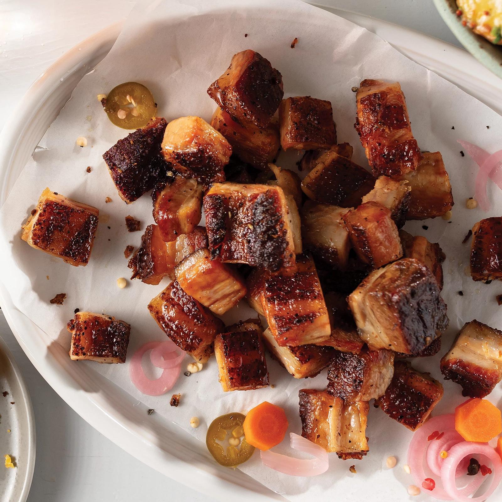 Omaha Steaks Smoked Pork Belly Pieces 2 Pieces 16 oz Per Piece