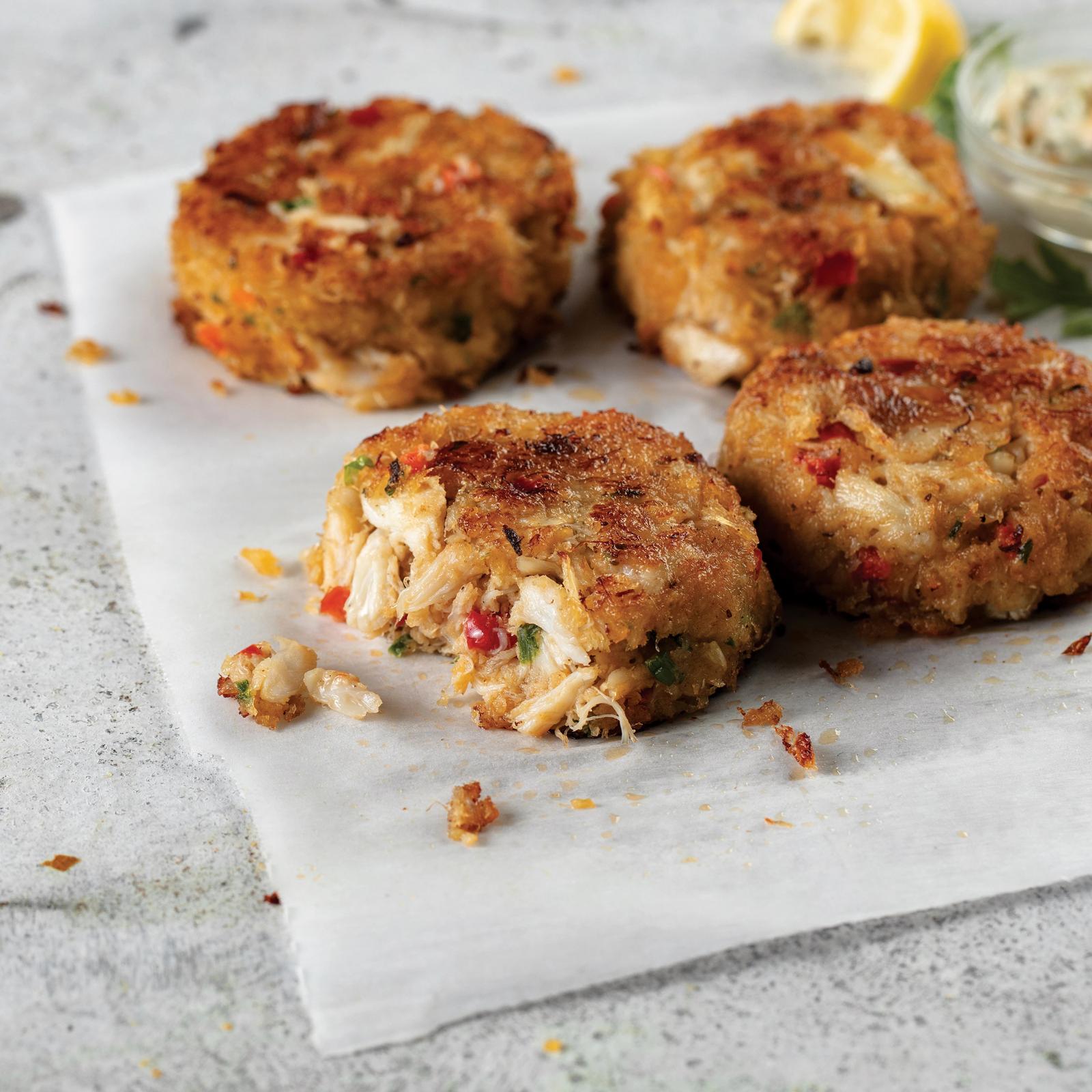 4 (3 oz.) Gourmet Crab Cakes - fresh seafood delivery