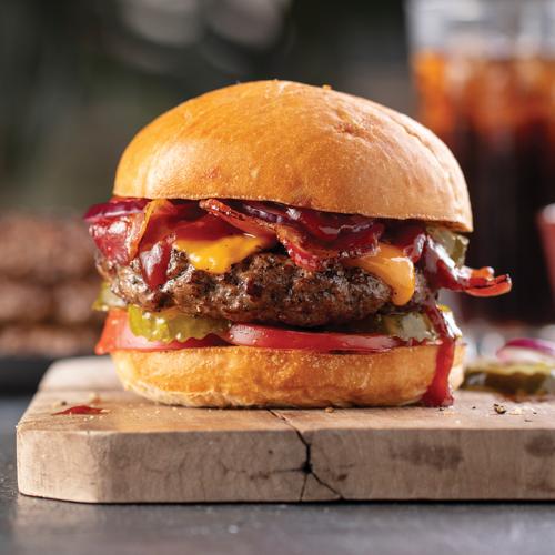 Omaha Steaks PureGround Sirloin Burgers 4 Pieces 6 oz Per Piece