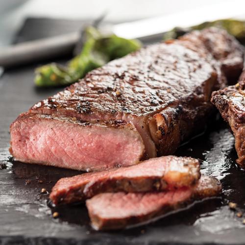 Private Reserve Boneless New York Strips 6 Pieces 14 oz Per Piece