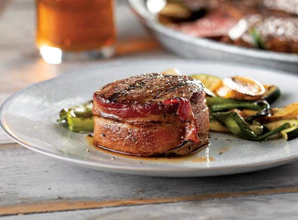 8 (5 oz.) Bacon-Wrapped Filet Mignons - father's day meal delivery