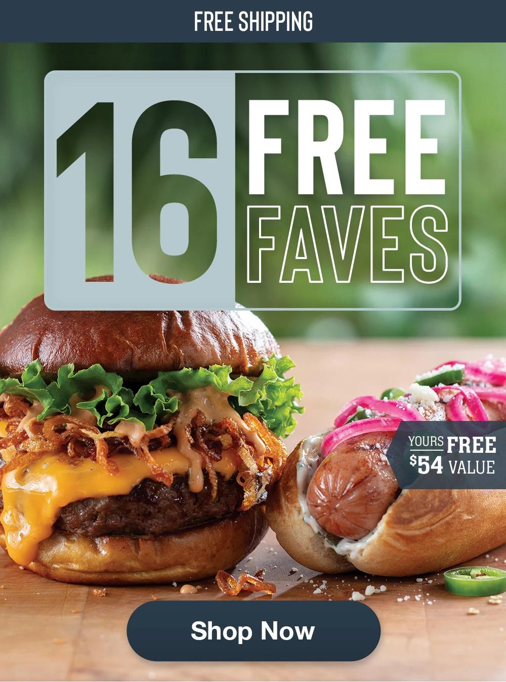 FREE SHIPPING | 16 FREE FAVES | YOURS FREE | $54 VALUE || Shop Now