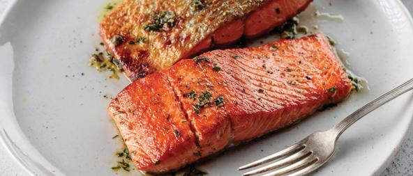 4 (6 oz.) Wild Alaskan Skin-On Sockeye Salmon