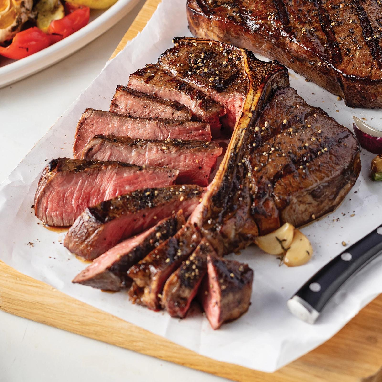 Omaha Steaks 2 (24 oz.) Porterhouse Steaks + Seasoning (Porterhouse Steaks  and Omaha Steaks Seasoning)