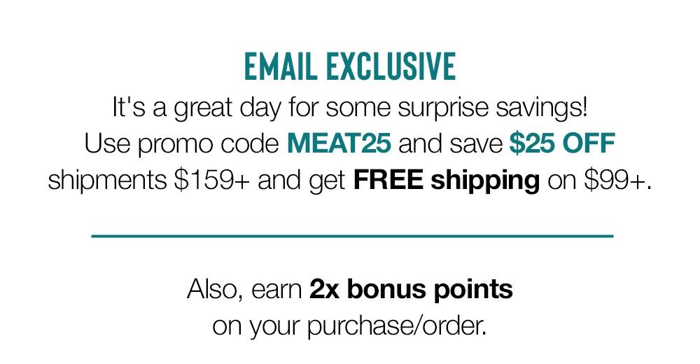 Free Shipping with a $25 Purchase