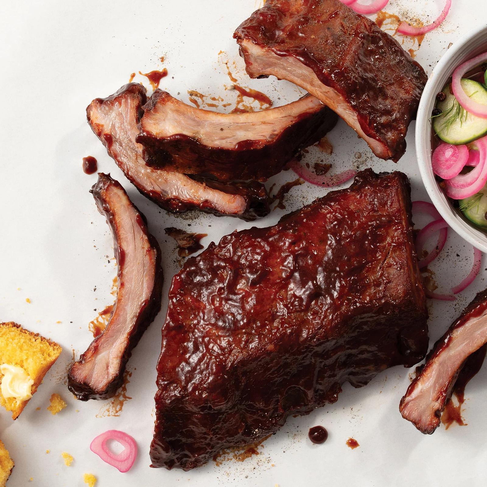 Omaha Steaks Smoked Pork Baby Back Ribs 2 Pieces 14 oz Per Piece