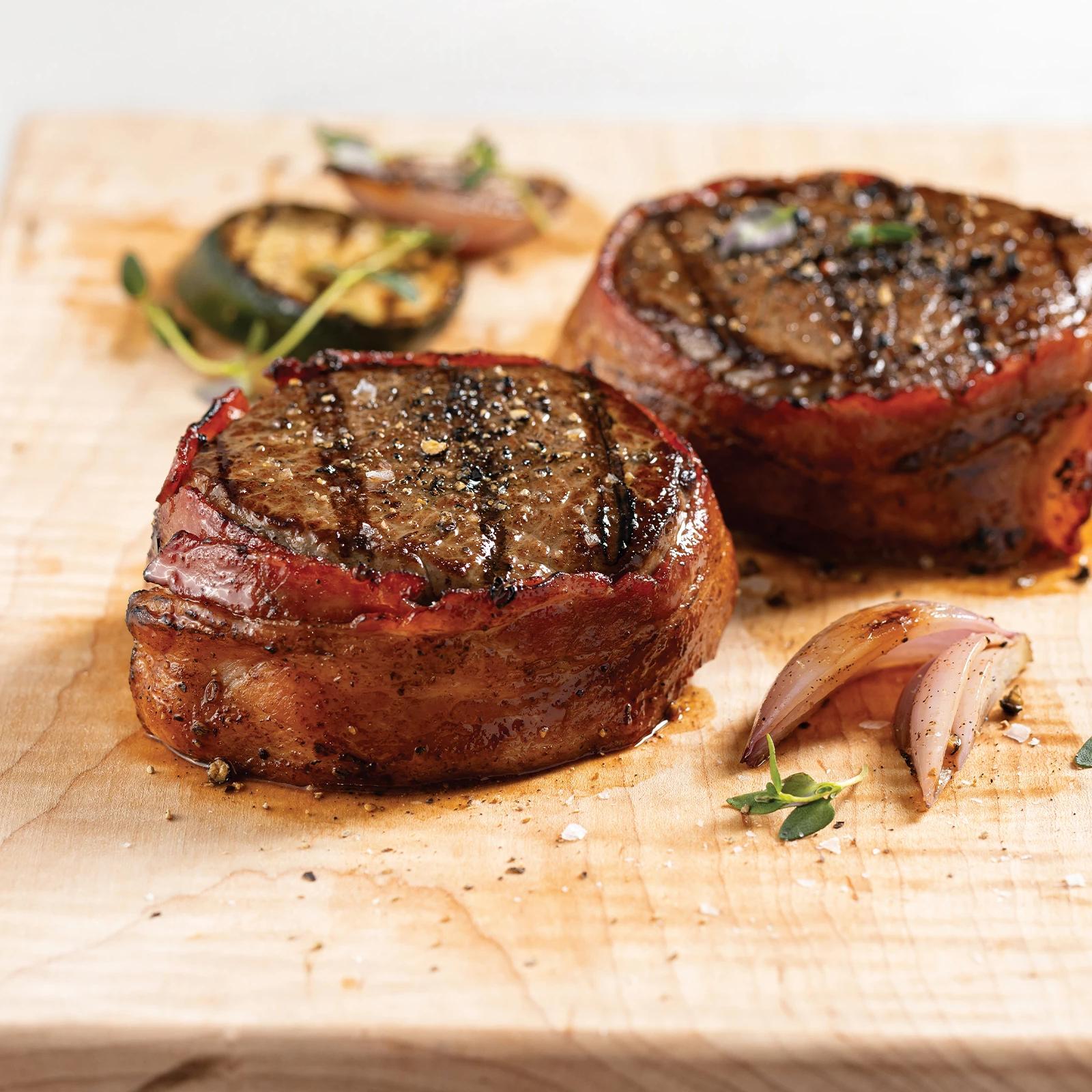 Bacon-Wrapped Butcher's Cut Top Sirloins 8 Pieces 5 oz Per Piece