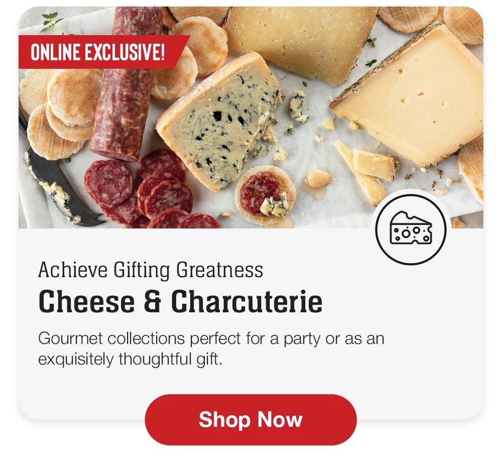 Achieve Gifting Greatness - Cheese & Charcuterie - Gourmet collections perfect for a party or as an exquisitely thoughtful gift. || Shop Now