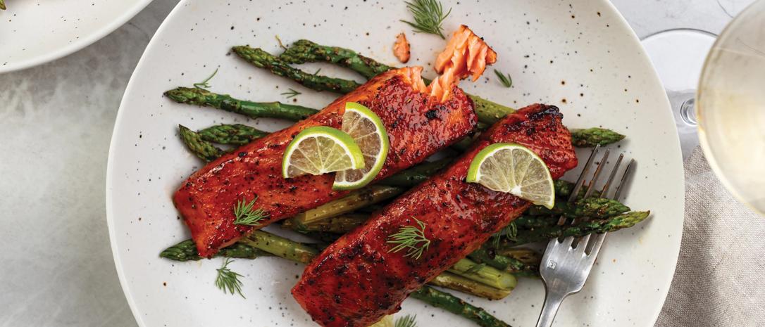 Omaha Steaks romantic dinner spread