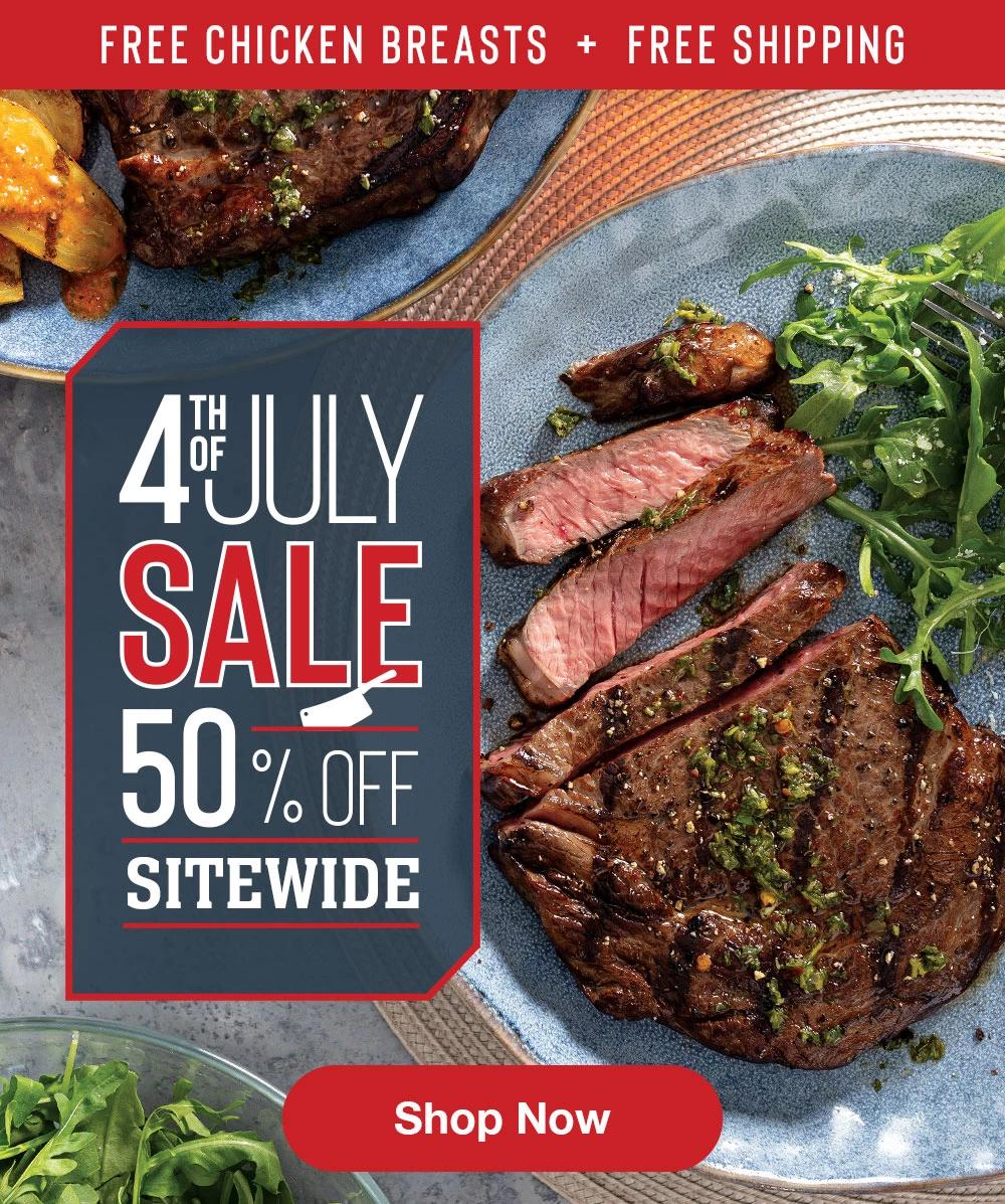 FREE CHICKEN BREASTS + FREE SHIPPING | SALE 50%OFF SITEWIDE || Shop Now