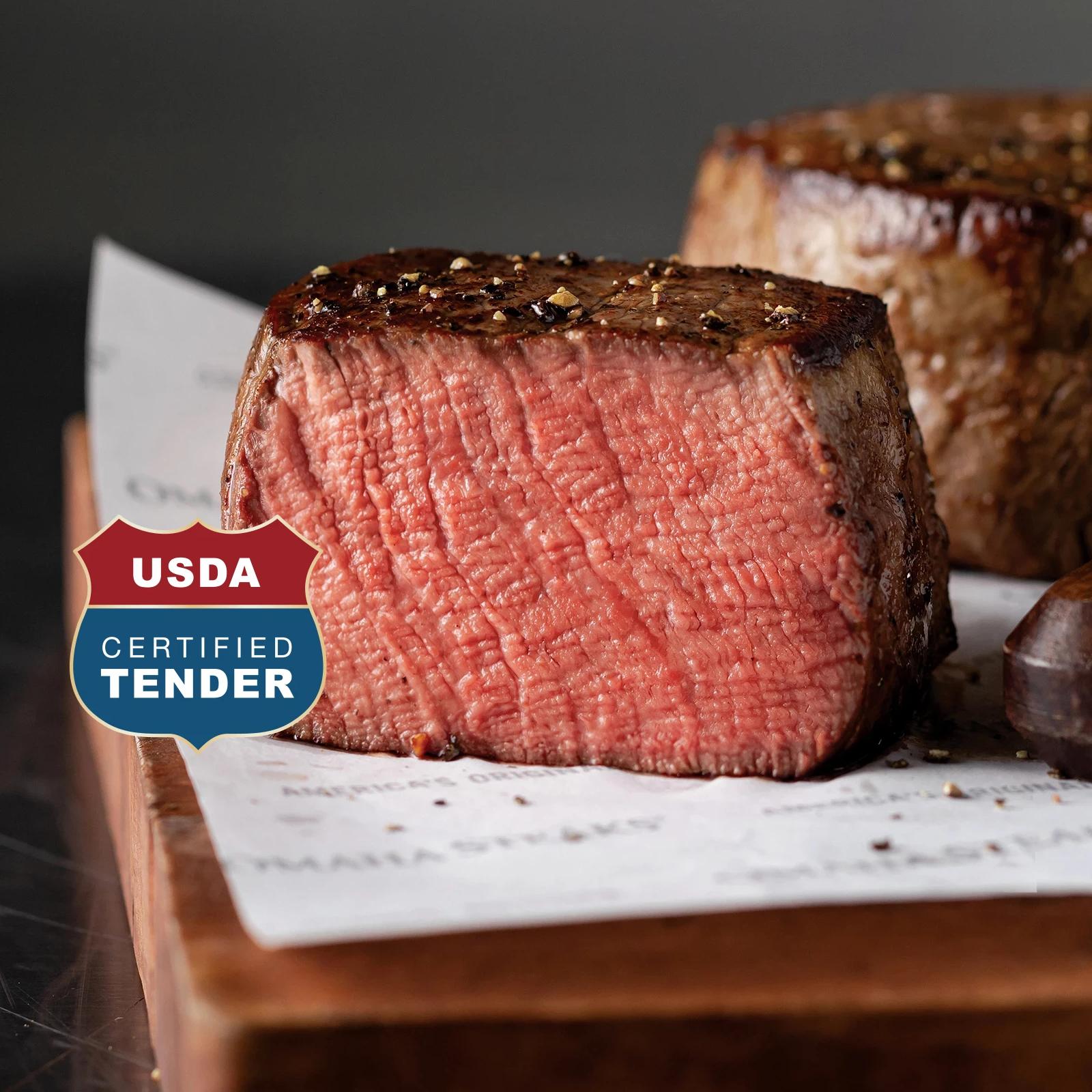 Omaha Steaks Triple-Trimmed® Filet Mignons 6 Pieces 5 oz Per Piece