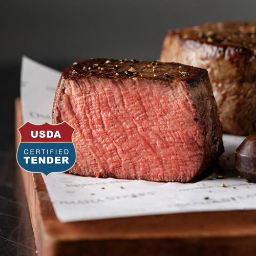 Triple-Trimmed Filet Mignons 18 Pieces 6 oz Per Piece