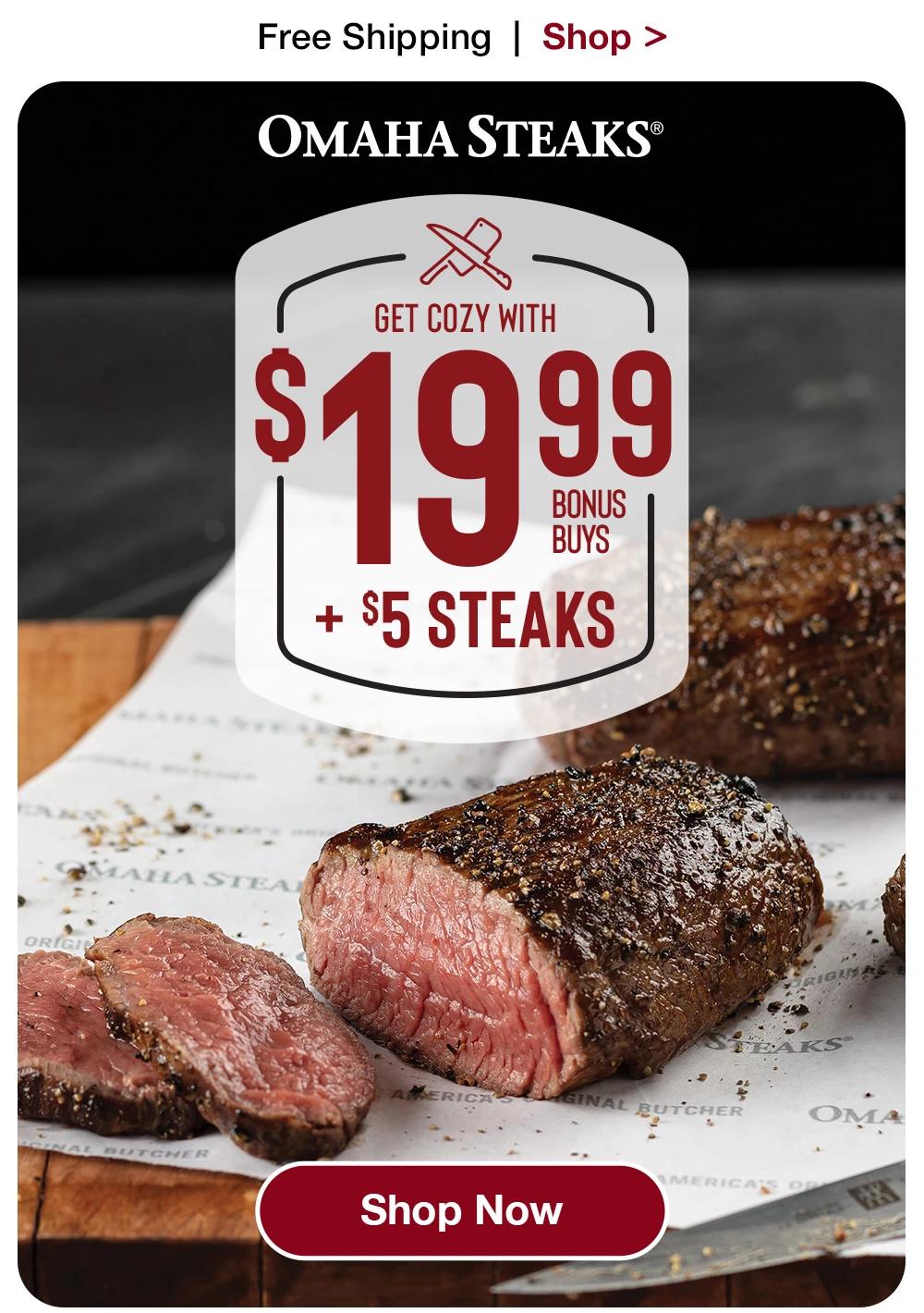 Ending soon! Claim your $30 Reward Card now. - Omaha Steaks