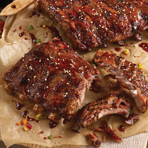 Split Baby Back Pork Ribs 4 Pieces 1 lbs Per Piece