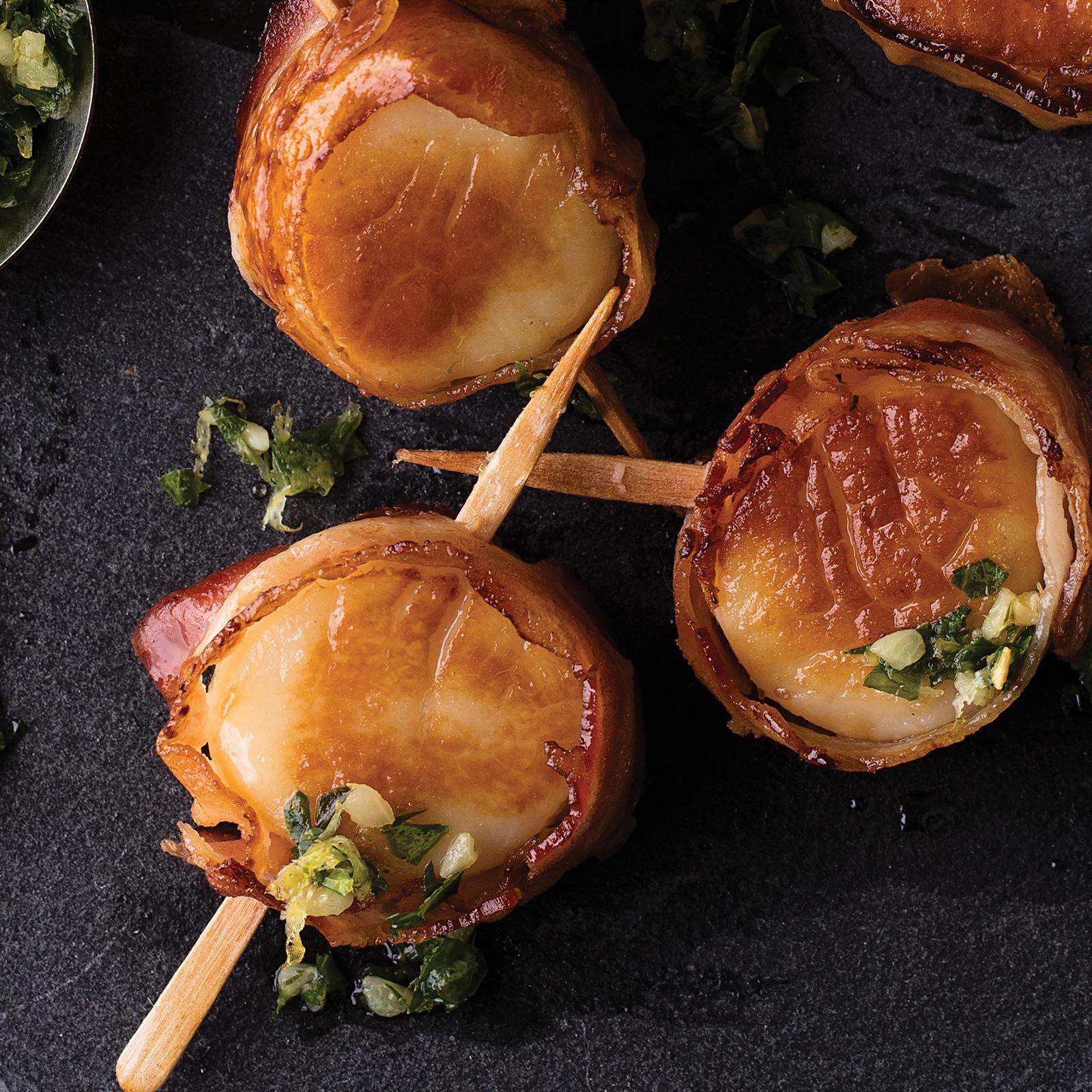 Omaha Steaks Bacon-Wrapped Scallops 2 Pieces 9 oz Per Piece