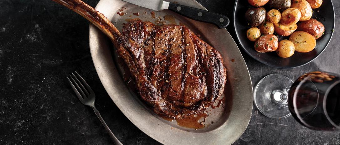 2 (36 oz.) Tomahawk Ribeyes - best steaks for Easter dinner