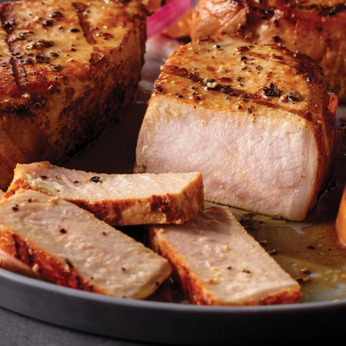 Boneless Pork Chops 16 Pieces 6 oz Per Piece