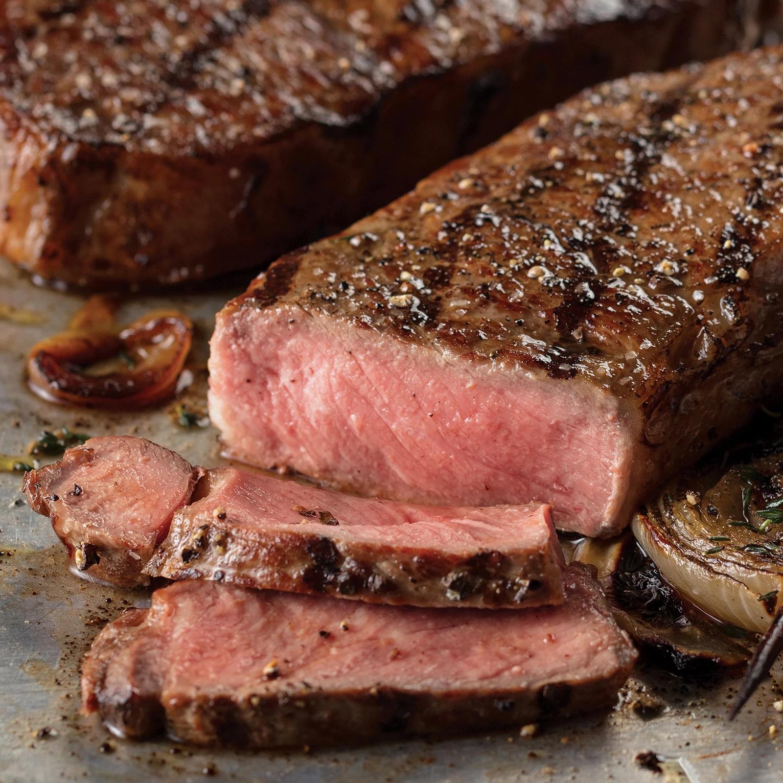 Omaha Steaks Private Reserve Boneless New York Strips 4 Pieces 11 oz Per Piece