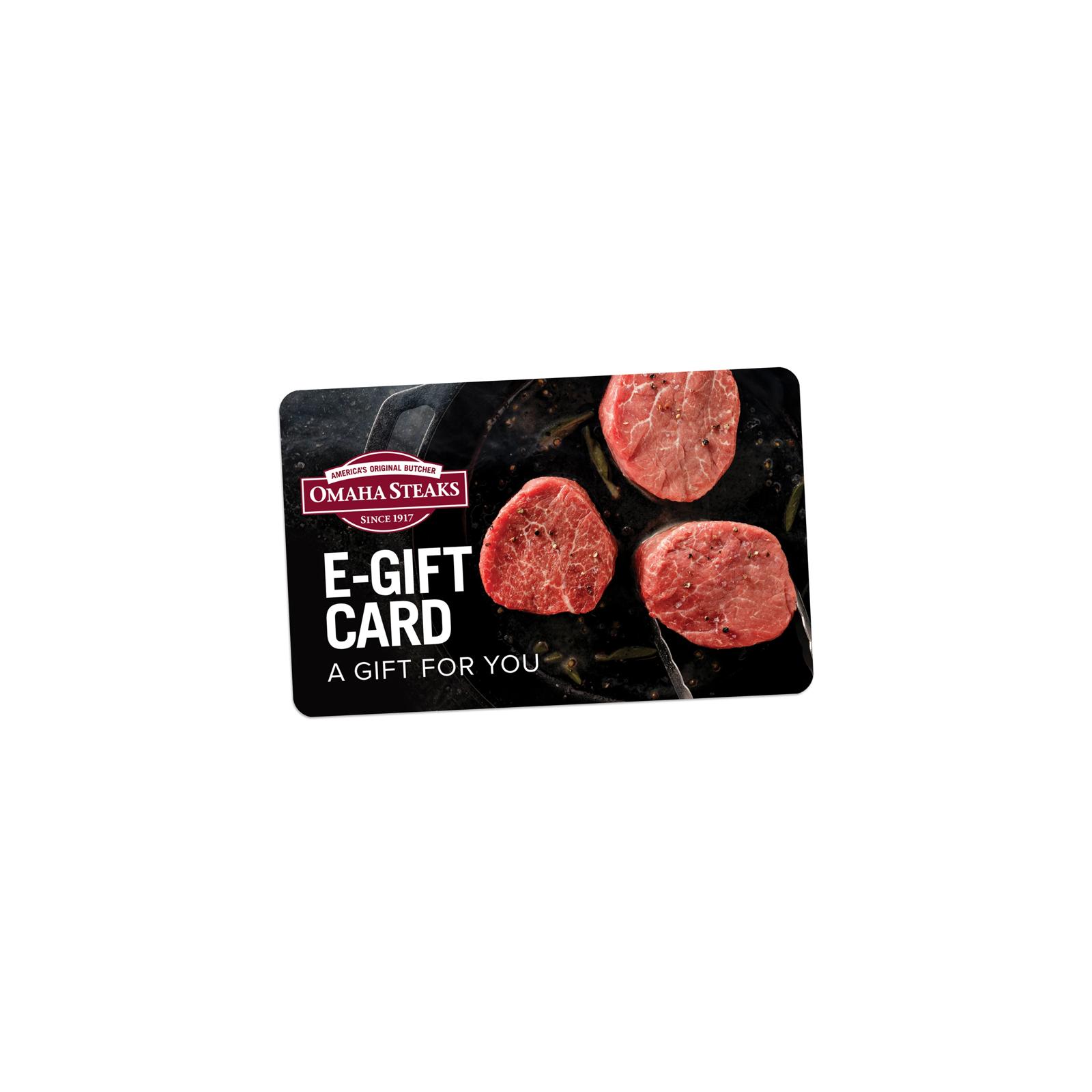 E-Gift Card  Omaha Steaks