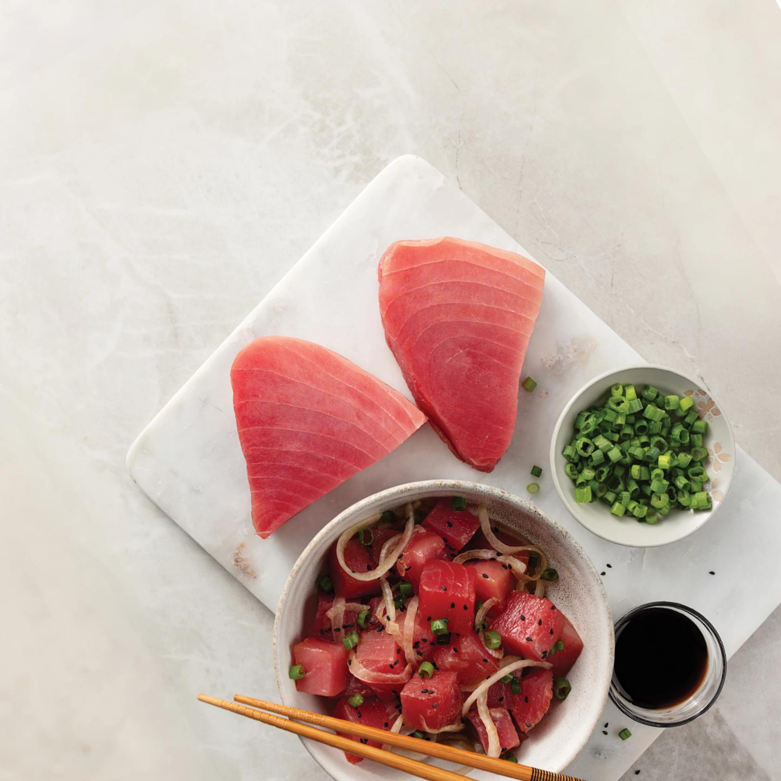 Sushi-Grade Ahi Tuna Steaks Omaha Steaks