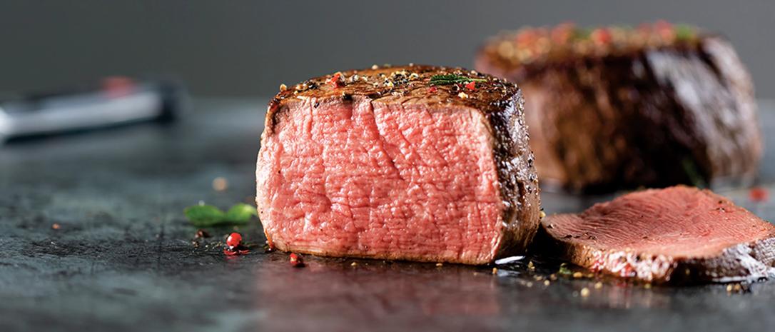 4 (6 oz.) Butcher's Cut Filet Mignons - meal prep with steak