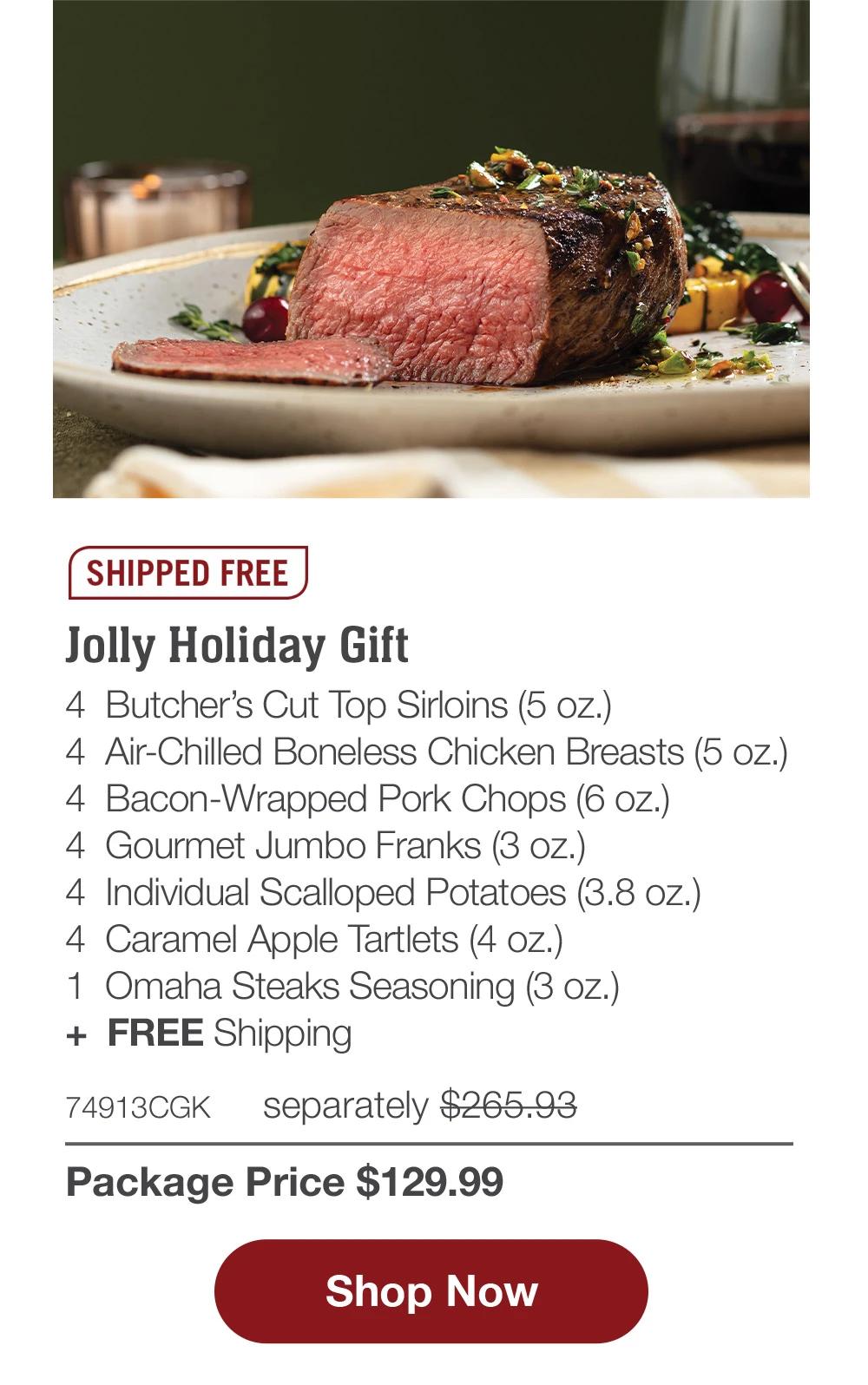 SHIPPED FREE | Cyber Monday Bundle - 4 Bacon-Wrapped Filet Mignons (6 oz.) - 4 Omaha Steaks Burgers (6 oz.) - 4 Gourmet Jumbo Franks (3 oz.) - 1 Omaha Steaks Seasoning (3 oz.) + FREE Shipping - 77774CGK separately $221.96 | Package Price $99.99 || Shop Now