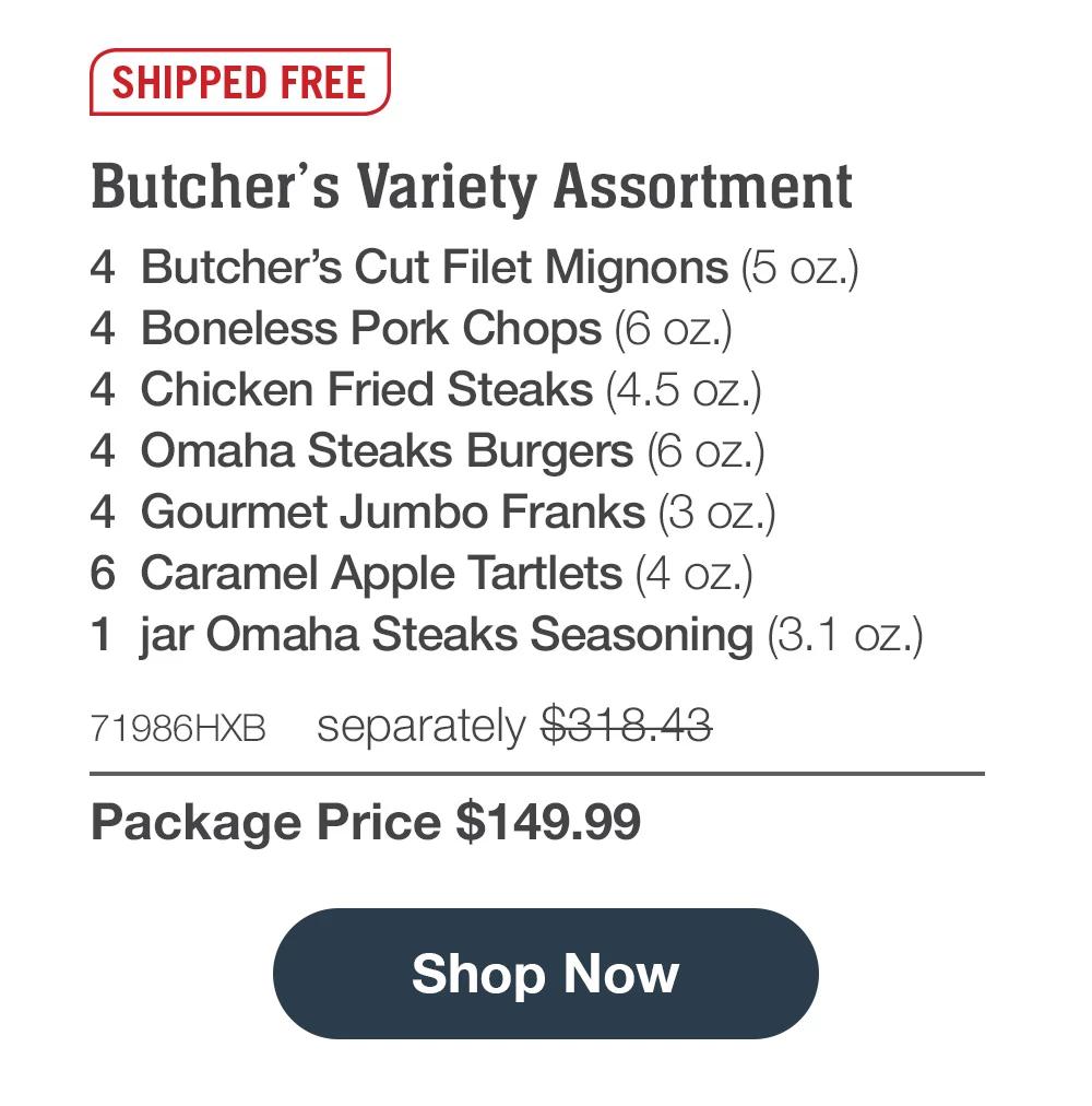 4 FREE burgers + 4 FREE franks + 4 FREE Caramel Apple Tartlets. Omaha