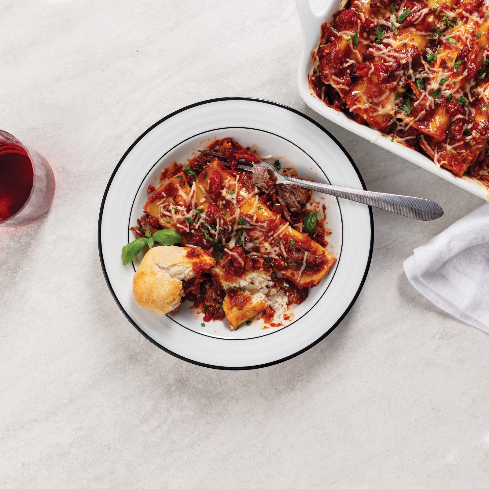 Manicotti With Braised Beef Ragù Omaha Steaks