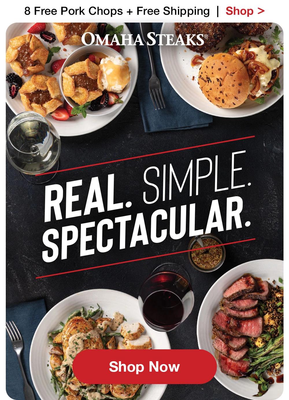 8 Free Pork Chops + Free Shipping  |  Shop >   OMAHA STEAKS® | Real. Simple. Spectacular. || SHOP NOW