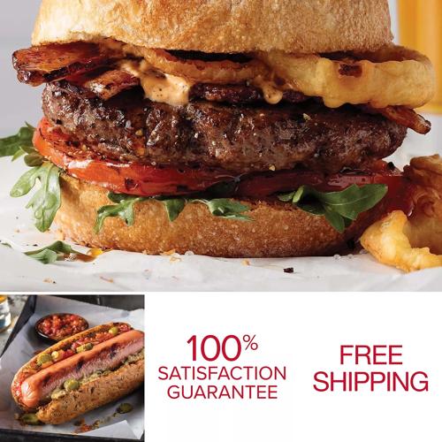 40 Omaha Steaks Burgers & 40 Gourmet Jumbo Franks