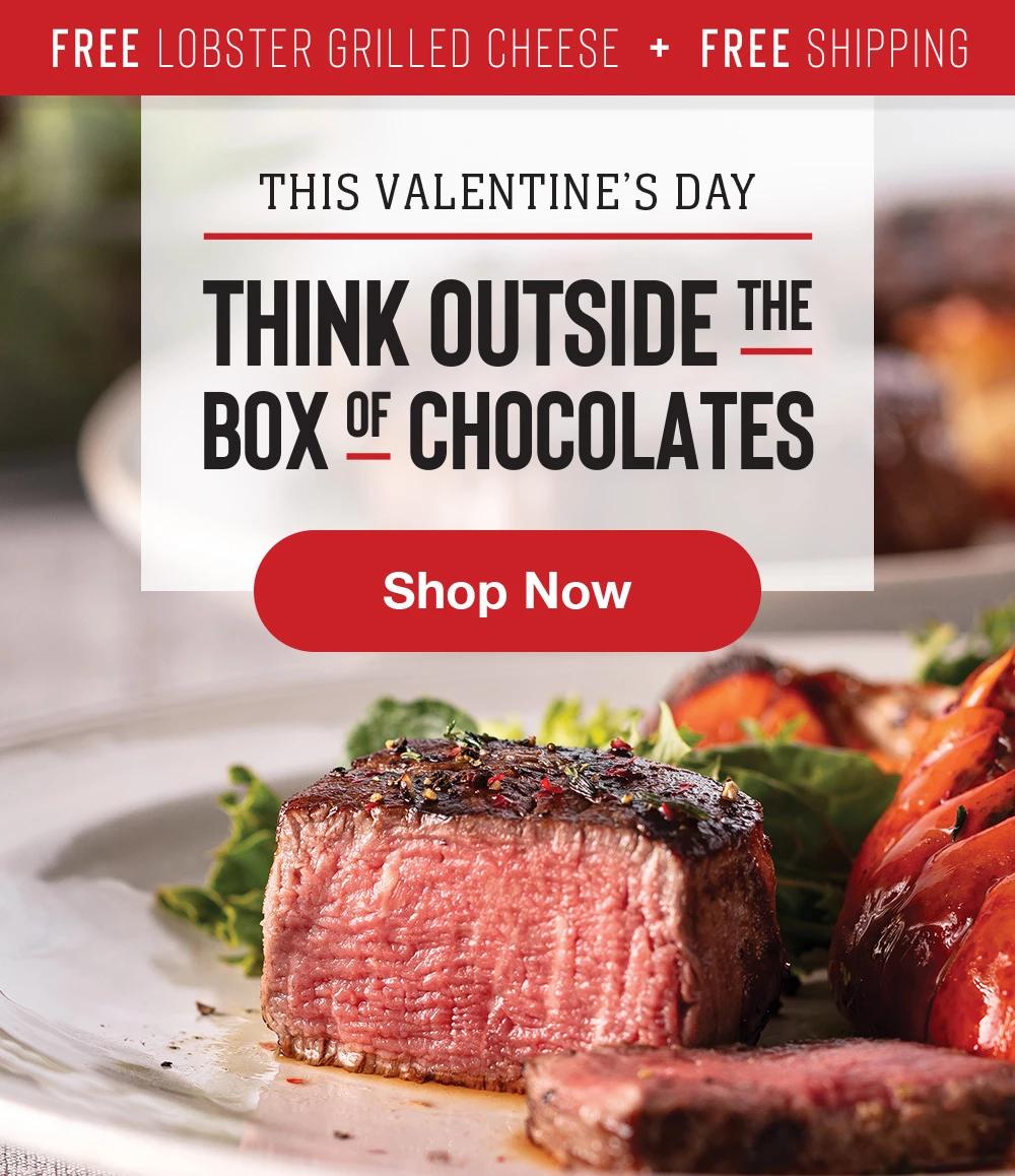 FREE LOBSTER GRILLED CHEESE + FREE SHIPPING | THIS VALENTINE'S DAY | THINK OUTSIDE THE BOX OF CHOCOLATES || Shop Now