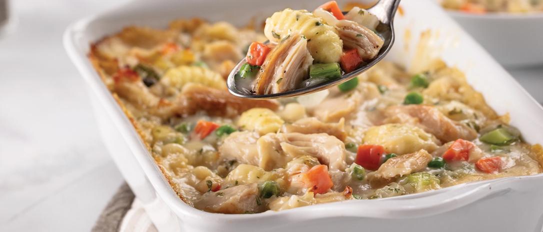 1 (31.5 oz. tray) Baked Chicken & Dumplings - easy one step meals