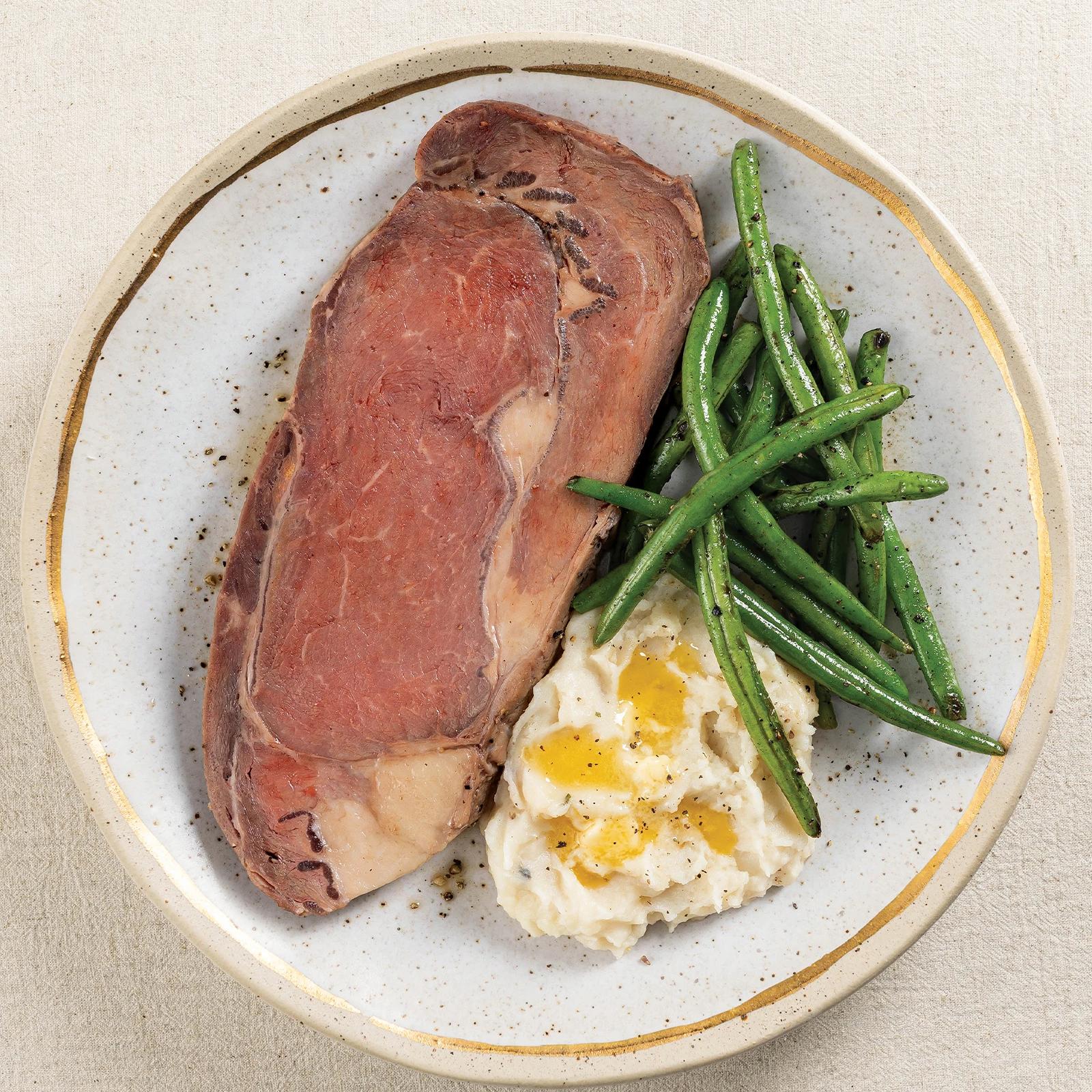 Fully Cooked Prime Rib Slices 2 Pieces 10 oz Per Piece