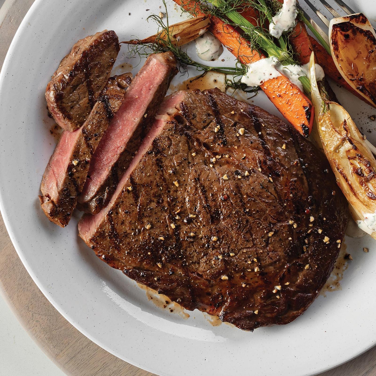 Omaha Steaks Grass-Fed Ribeyes 4 Pieces 10 oz Per Piece