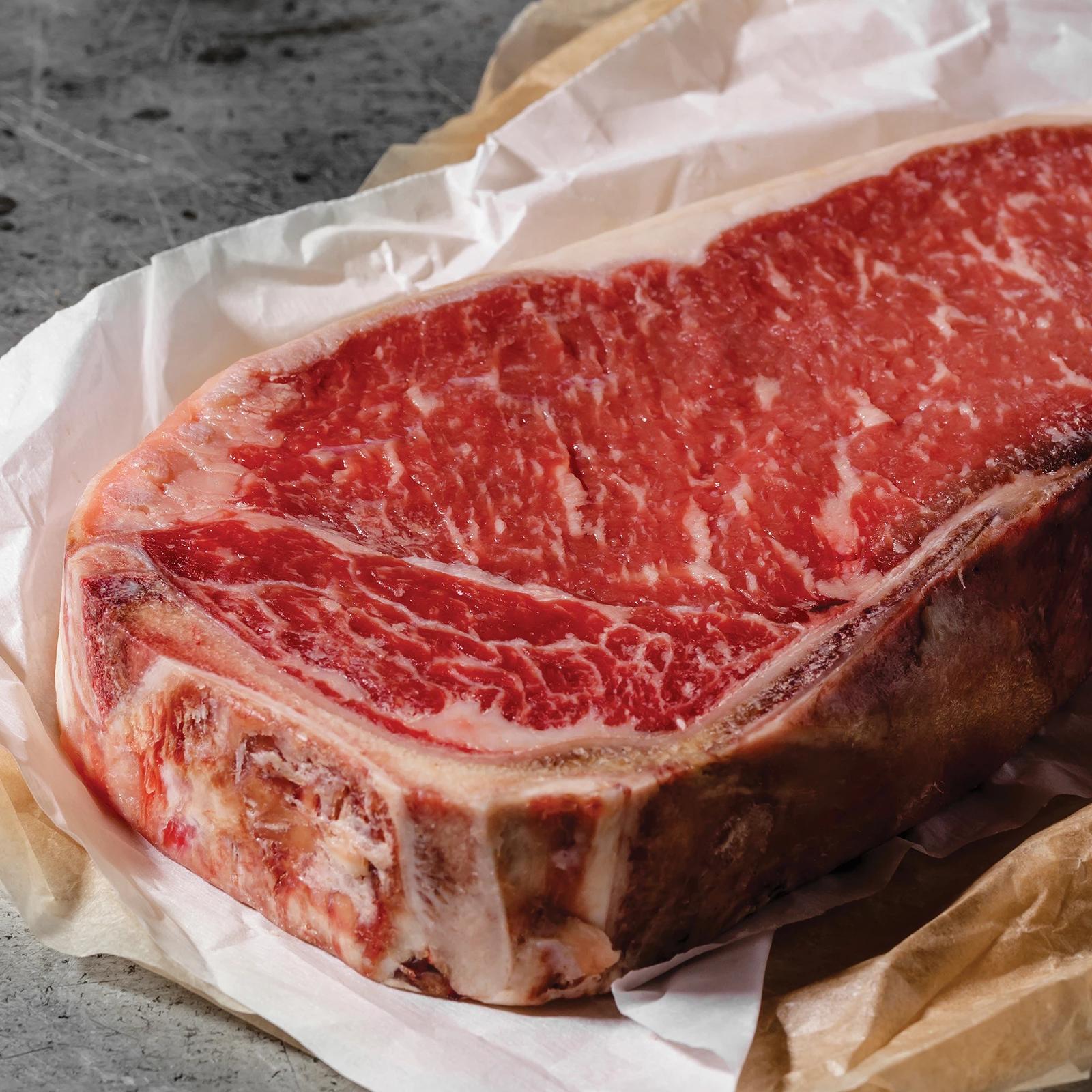 Omaha Steaks Private Reserve Dry-Aged Bone-In New York Strips