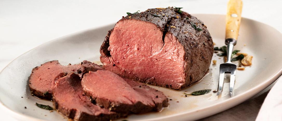 1 (28 oz.) Fully Cooked Beef Tenderloin Roast - meal prep with steak