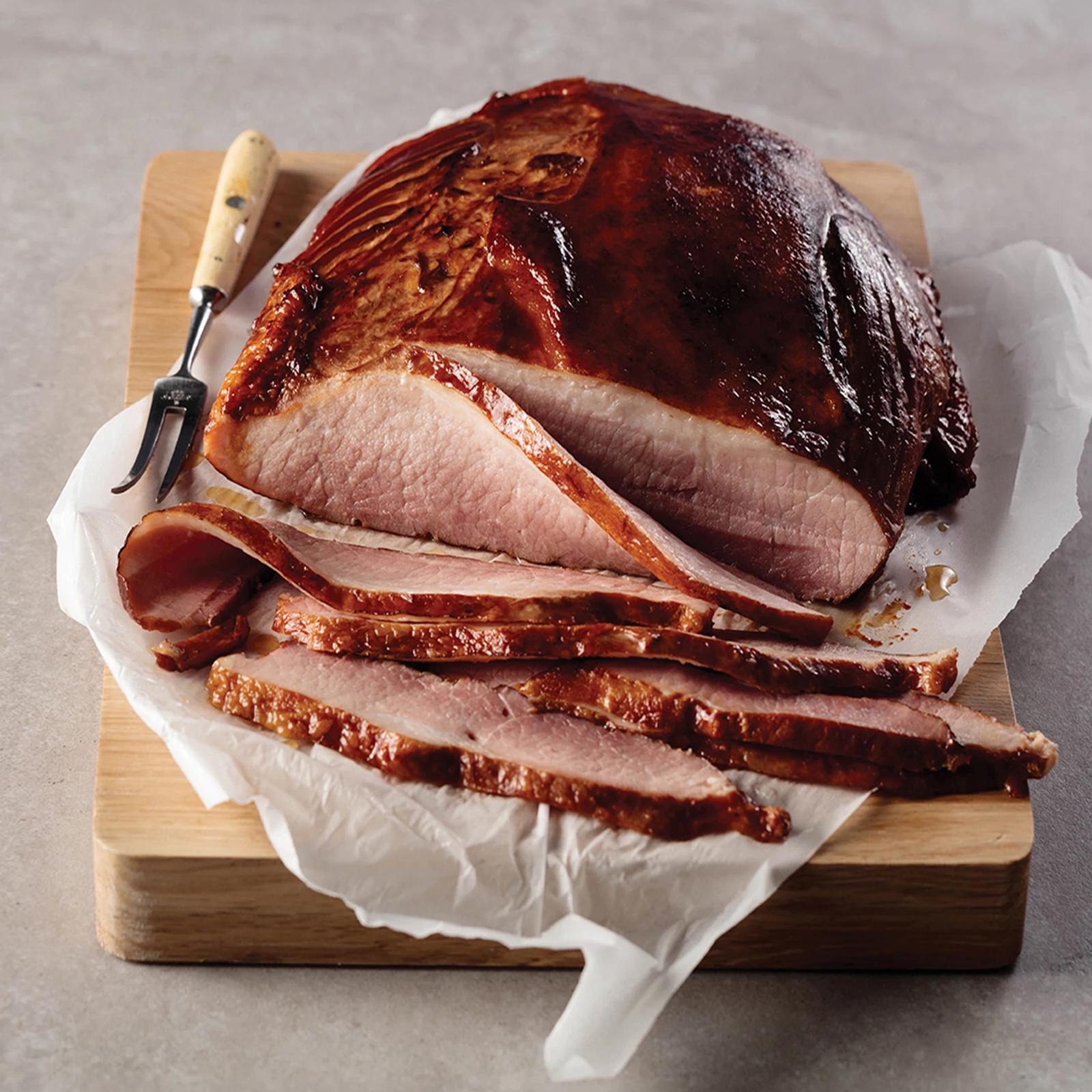 Omaha Steaks Pecanwood Smoked Flank Ham 1 Piece 3 lbs