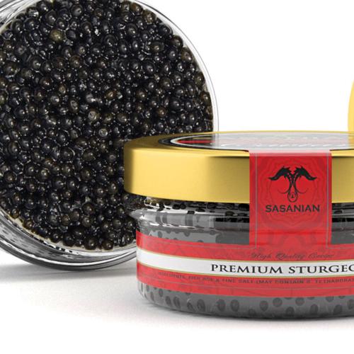 American Sturgeon Caviar 3 Pieces 1 oz Per Piece