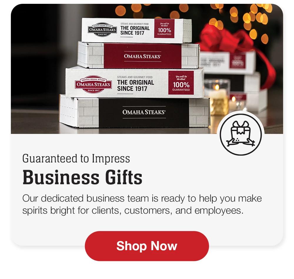 Guaranteed to Impress - Business Gifts - Our dedicated business team is ready to help you make spirits bright for clients, customers, and employees. || Shop Now