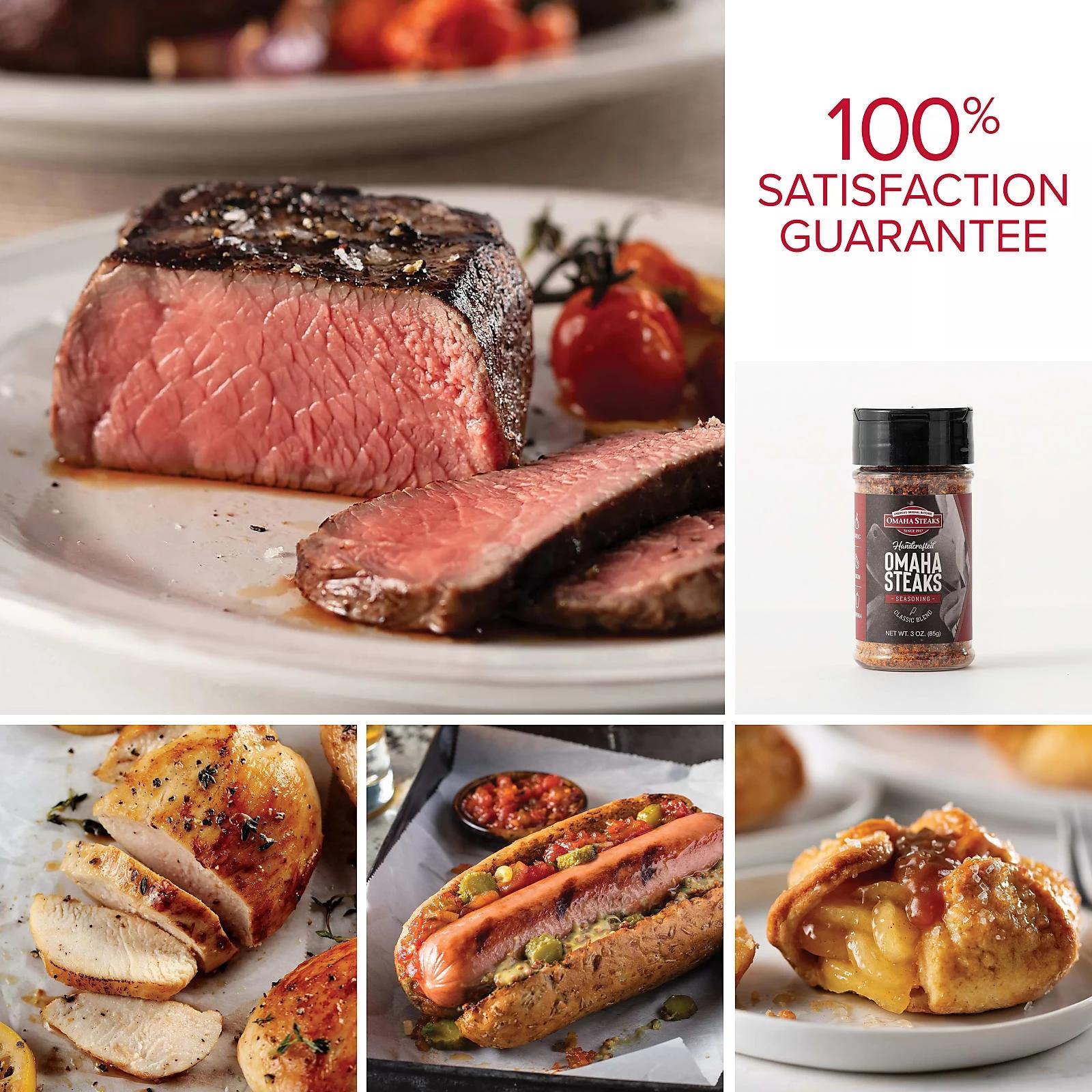 Omaha Steaks Festive Gift + FREE Burgers