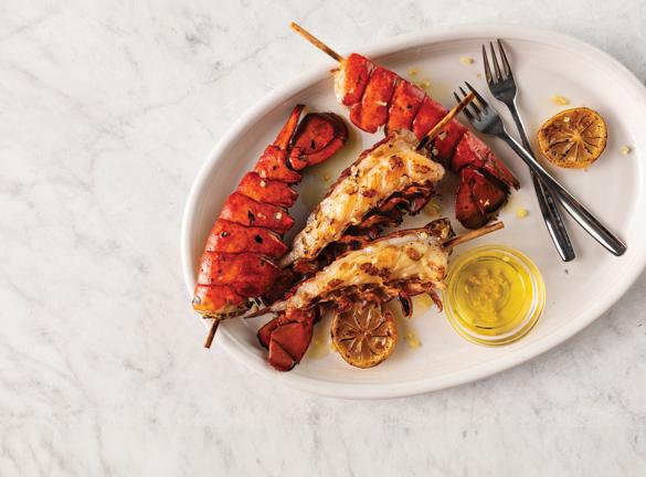 4 (1.75 oz.) Split Lobster Tail Skewers -fathers day dinner ideas