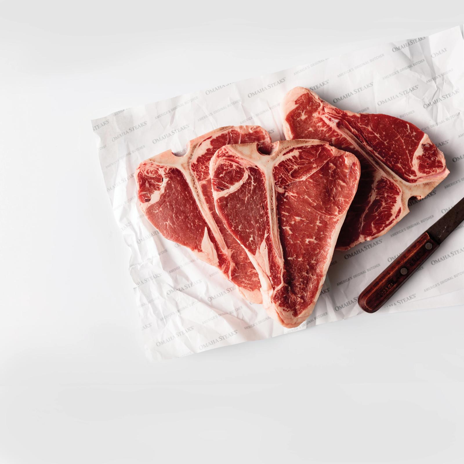 Omaha Steaks 2 (24 oz.) Porterhouse Steaks + Seasoning (Porterhouse Steaks  and Omaha Steaks Seasoning)