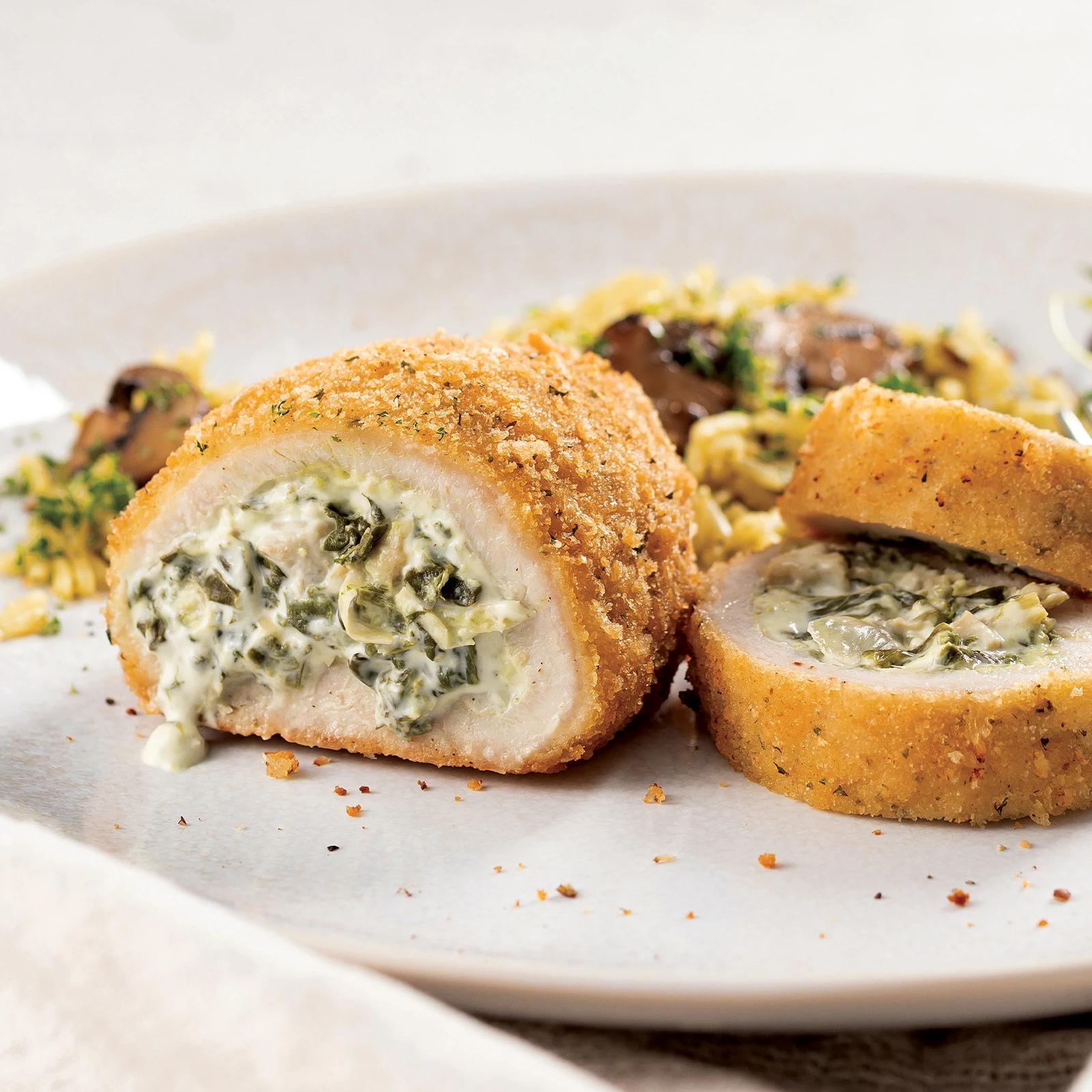 Spinach & Artichoke Stuffed Chicken Breasts 8 Pieces 7.75 oz Per Piece