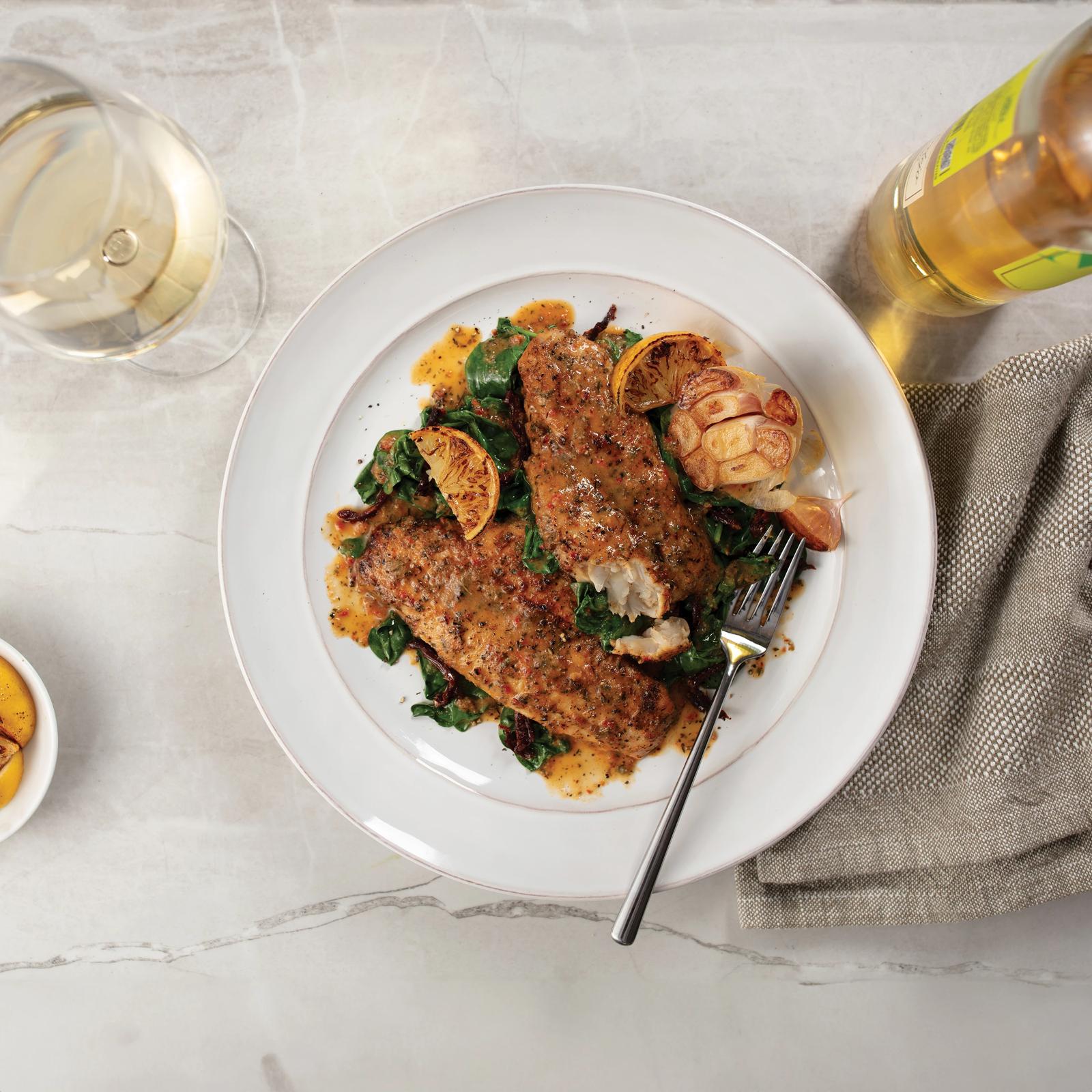 Garlic Herb Flounder Fillets Omaha Steaks